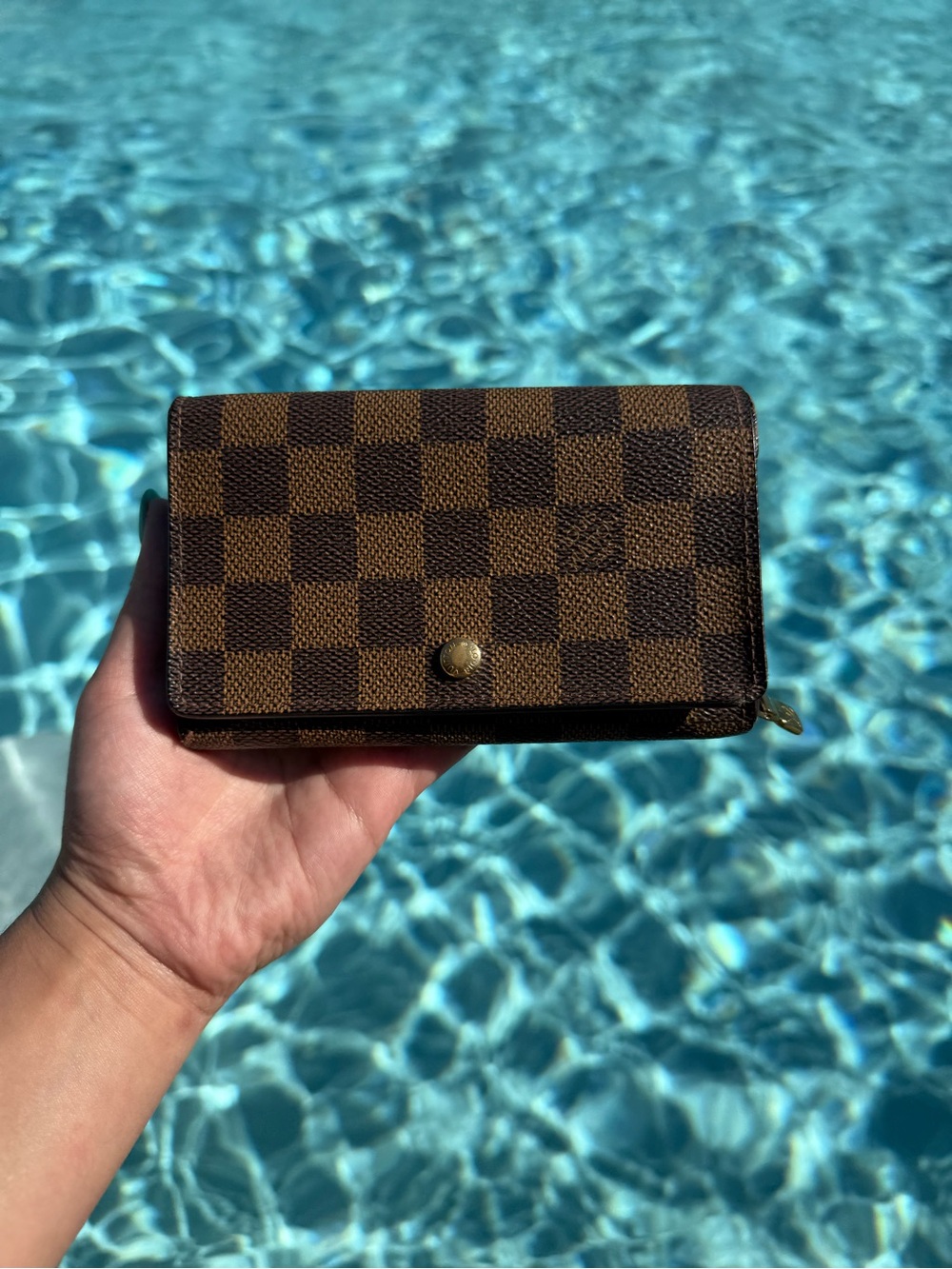 Louis Vuitton Damier Ebene Porte Trésor Wallet + COA 🤎